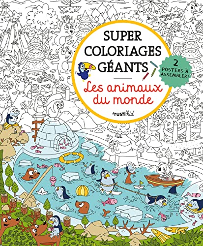 Beispielbild fr Super coloriages gants Les animaux du monde zum Verkauf von Gallix