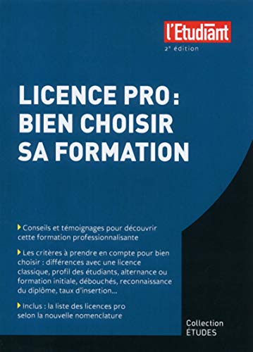 Stock image for Licence pro : Bien choisir sa formation 2e dition Masson, Sarah for sale by BIBLIO-NET