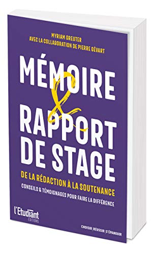 Stock image for Mmoire & rapport de stage - De la rdaction  la soutenance for sale by Ammareal