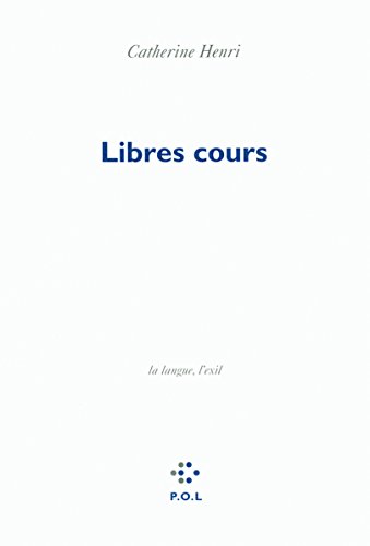 Imagen de archivo de Libres cours: La langue, l'exil a la venta por Ammareal