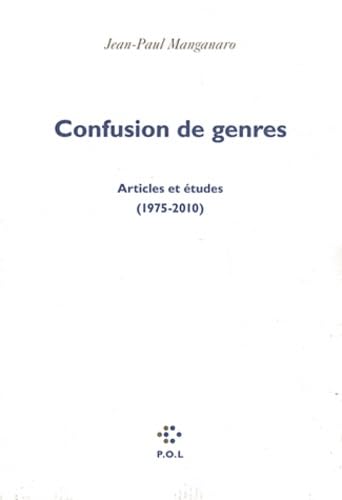 Stock image for Confusion de genres: Articles et tudes (1975-2010) for sale by Ammareal
