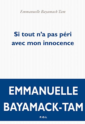Stock image for Si tout n'a pas pri avec mon innocence for sale by Librairie  Jousseaume (SLAM/ILAB)