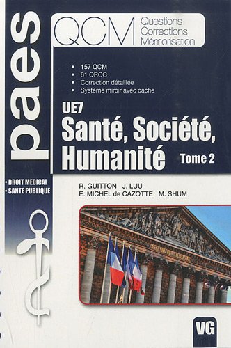 Stock image for Sant, socit, humanit UE7 : Tome 2 for sale by Ammareal