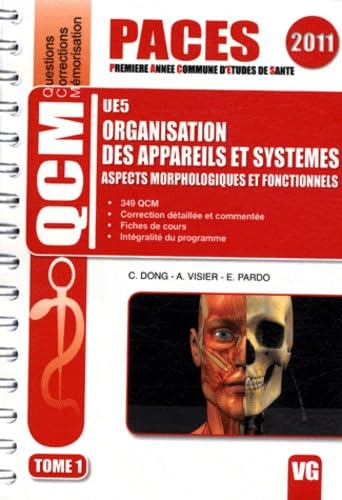 Imagen de archivo de Organisation des appareils et systmes UE5 : Aspects morphologiques et fonctionnels Tome 1 a la venta por Ammareal