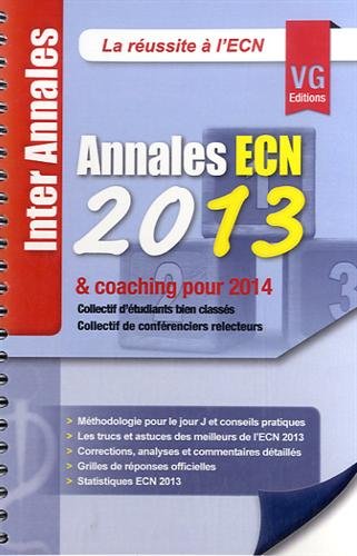 9782818311660: Annales ECN 2013 et coaching pour 2014