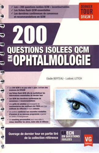9782818313756: 200 questions isoles QCM en ophtalmologie