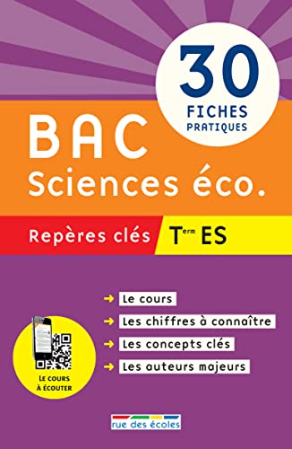 Beispielbild fr Bac sciences  conomiques terminale ES: 30 fiches pratiques zum Verkauf von WorldofBooks