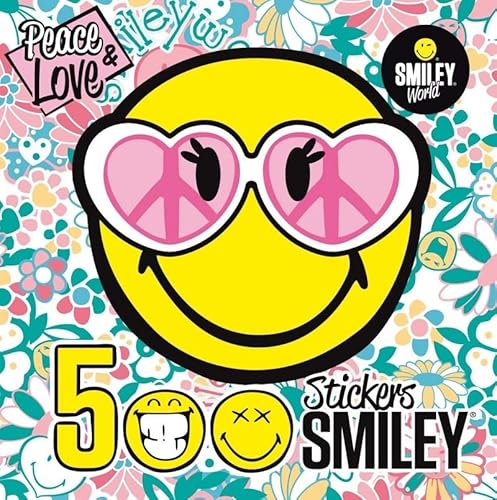 9782821203914: 500 Stickers Smiley - PEACE & LOVE