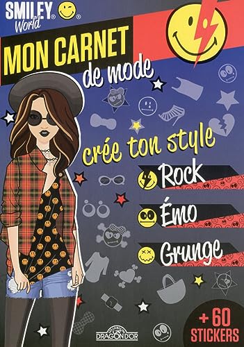 Beispielbild fr Smileyworld - Mon carnet de mode - Cre ton style Rock, Emo et Grunge zum Verkauf von Ammareal