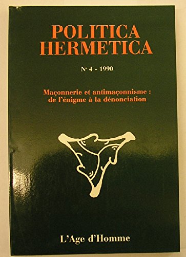 Stock image for p4 politica hermetica 1990 for sale by Books From California