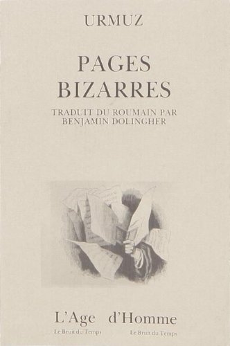 Stock image for Pages bizarres for sale by LiLi - La Libert des Livres