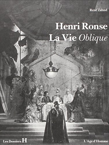 Stock image for HENRI RONSE,LA VIE OBLIQUE for sale by Bibliofolie