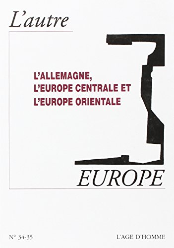 9782825108420: L'Allemagne, l'Europe centrale et l'Europe orientale