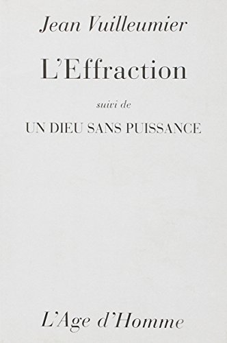 Stock image for L'Effraction for sale by Le Monde de Kamélia