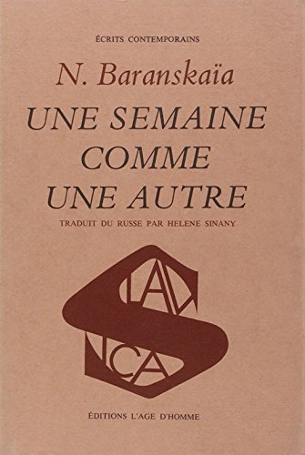 Stock image for Une semaine comme une autre for sale by Librairie La Canopee. Inc.