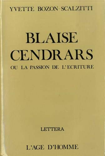 9782825129111: Blaise Cendrars