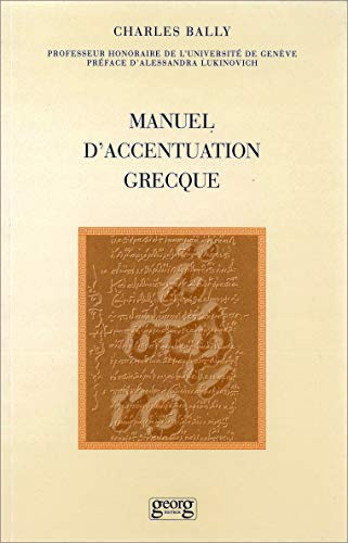 Imagen de archivo de Manuel d'accentuation grecque a la venta por Ammareal
