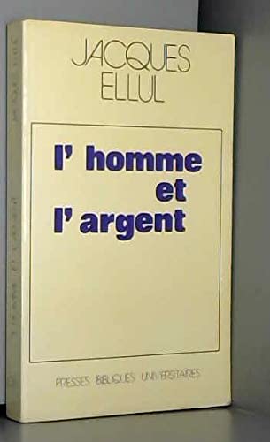 Beispielbild fr L'homme et l'argent (1979) zum Verkauf von medimops