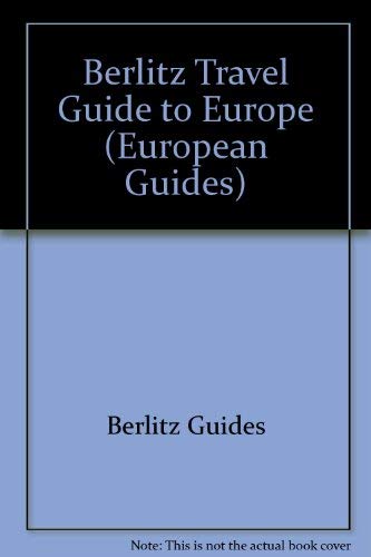 9782831503608: Berlitz Travel Guide to Europe (European Guides) [Idioma Ingls]
