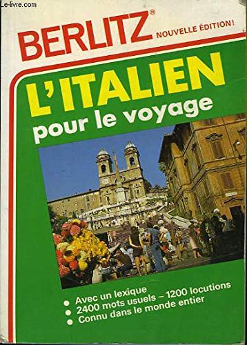 Stock image for L'italien Pour Le Voyage By Collectif for sale by Better World Books