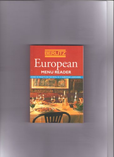 9782831509273: Berlitz European Menu Reader (Berlitz Phrase Books)