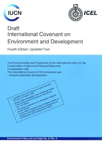 Imagen de archivo de Draft International Covenant on Environment and Development (Environmental Policy and Law Paper, Rev. 3) a la venta por Books From California