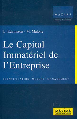 Imagen de archivo de Le capital immatriel de l'entreprise: Identification, mesure, management a la venta por medimops