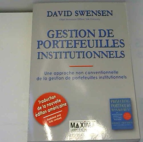 Imagen de archivo de Gestion de Portefeuilles Institutionnels - Bandeau a la venta por Ammareal