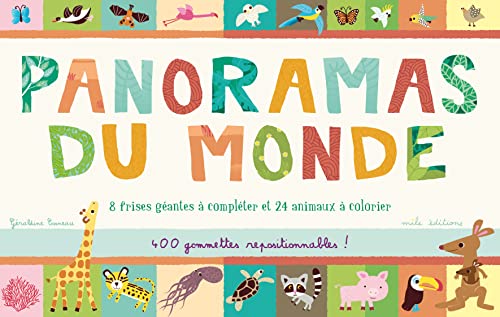 9782840065784: Panoramas du monde: 8 frises gantes  complter et 24 animaux  colorier