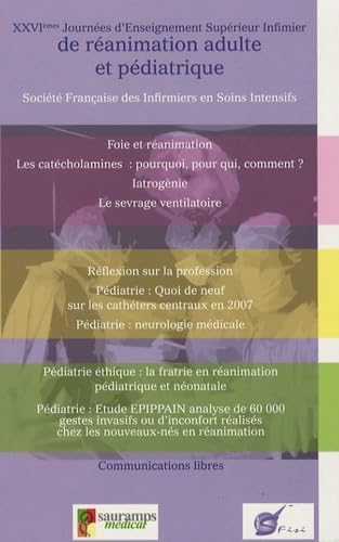 9782840235194: 26 JOURNEES D'ENSEIGNEMENT SUPERIEUR INFIMIER DE REANIMATION - SFISI: Socit Franaise des Infirmiers en Soins Intensifs