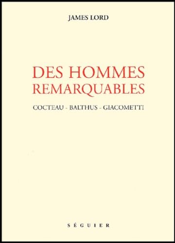 9782840492177: Des hommes remarquables