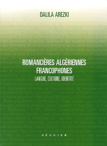 Stock image for Romancires algriennes francophones : Langue, culture, identit for sale by medimops