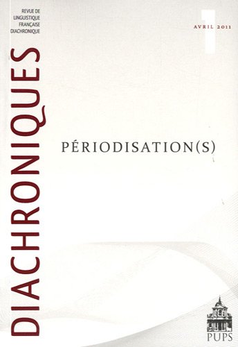 Beispielbild fr Diachroniques No 1 Periodisation(s) zum Verkauf von Librairie La Canopee. Inc.