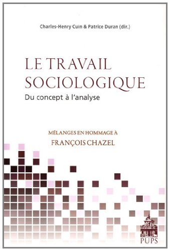 Stock image for Le travail sociologique, du concept  l'analyse: Mlanges en hommage  Franois Chazel Cuin, Charles-Henry; Duran, Patrice et Collectif for sale by BIBLIO-NET