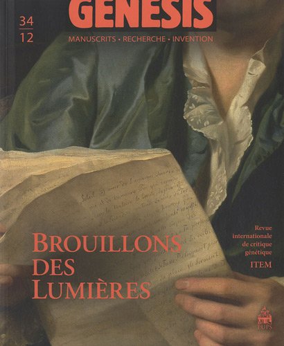 Beispielbild fr Genesis, No. 34/2012 : Brouillons des Lumieres zum Verkauf von Stony Hill Books