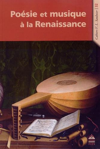 Beispielbild fr Poesie et musique a la Renaissance zum Verkauf von Librairie La Canopee. Inc.