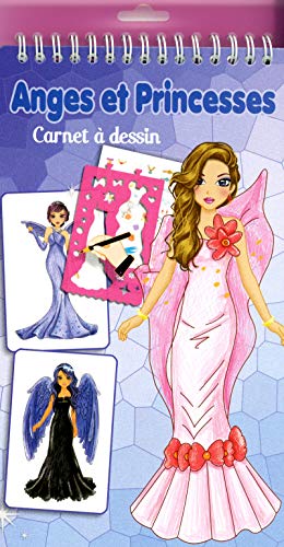 Imagen de archivo de Anges et princesses - carnet  dessin a la venta por medimops