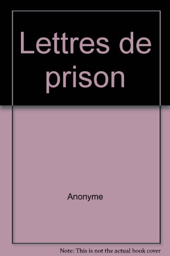 Stock image for LETTRES DE PRISON for sale by Gallix