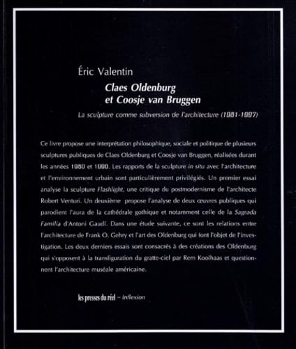 9782840664505: Claes Oldenburg et Coosje van Bruggen: La sculpture comme subversion de l'architecture (1981-1997)