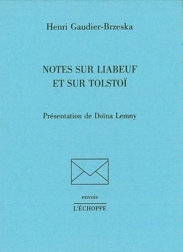 9782840682196: Notes sur Liabeuf et sur Tolstoi