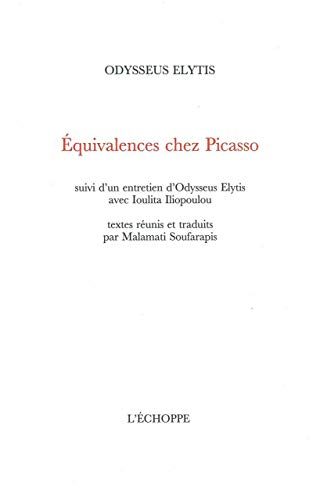 Beispielbild fr Equivalences Chez Picasso: Suivi d`un Entretien Avec Loulita. zum Verkauf von Buchpark