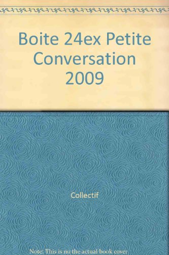 9782840708438: Boite 24ex petite conversation 2009