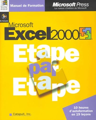 Microsoft Excel 2000 Ã©tape par Ã©tape (avec CD-Rom) (9782840823230) by [???]