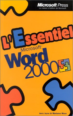 Imagen de archivo de L'Essentiel Microsoft Word 2000 a la venta por Ammareal