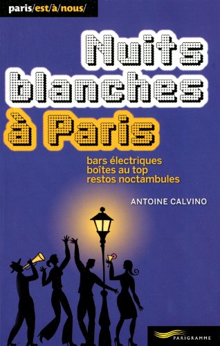 Beispielbild fr Nuits blanches  Paris 2011 zum Verkauf von Ammareal