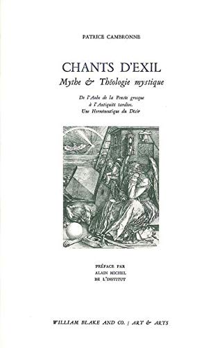 Beispielbild fr Chants d'exil zum Verkauf von Gallix
