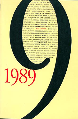 Stock image for 1989 for sale by Librairie de l'Avenue - Henri  Veyrier