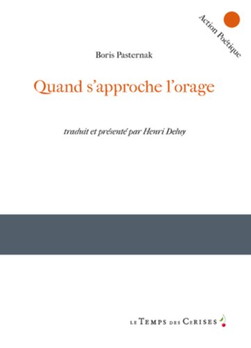 Stock image for Quand s'approche l'orage for sale by Librairie Le Lieu Bleu Paris