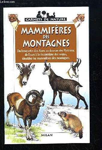 Beispielbild fr Mammifres des montagnes zum Verkauf von Ammareal