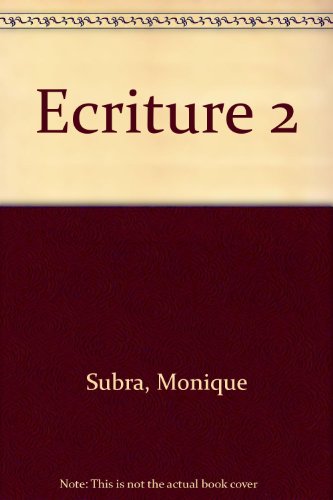 Beispielbild fr Ecriture 2 zum Verkauf von EPICERIE CULTURELLE